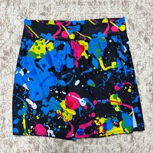 Skort Obsession Splatter Paint Print Size L